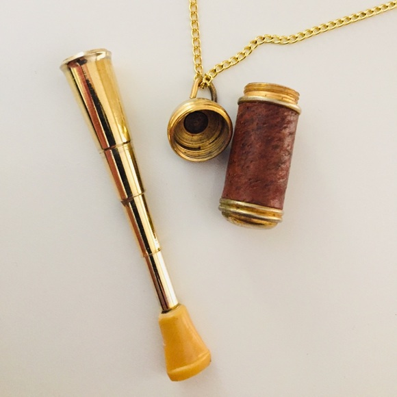 1940’s Italian Cigarette Holder Necklace KeyChain Charm Pendant Vintage Retro - Picture 6 of 8